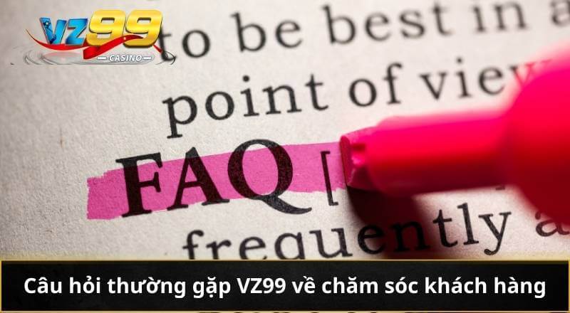 Câu hỏi thường gặp VZ99 về chăm sóc khách hàng